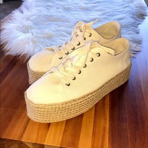 PULL&BEAR | woven platform sneak
